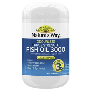 [PRE-ORDER] STRAIGHT FROM AUSTRALIA - Nature's Way Advanced Omega Triple Strength Fish Oil 60 Capsules